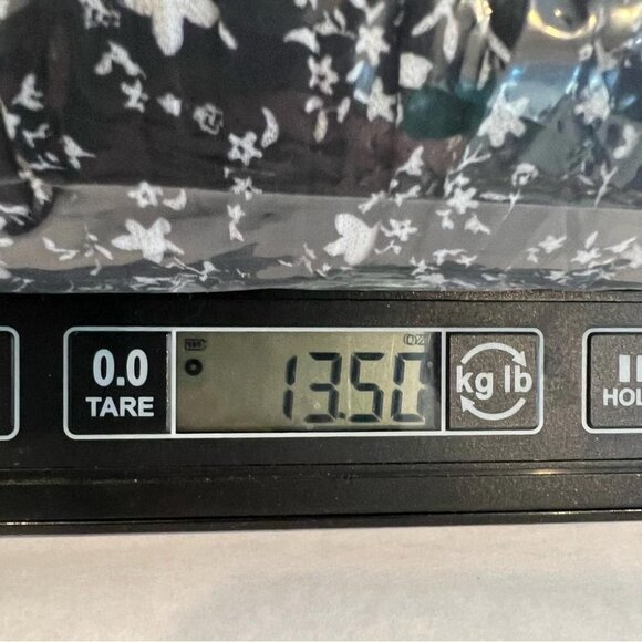 Zara Womens Size Large Black Ditsy Floral Print Long Sleeve Pleated Mini Dress - Picture 9 of 9